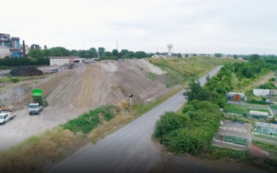 Végétalisation du Merlon Phonique et paysager à Leffrinckoucke (59)